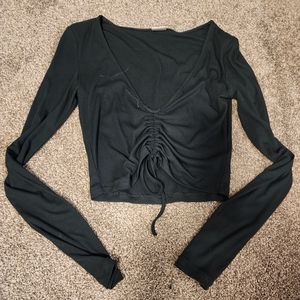 Green aritzia crop top